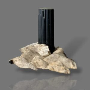 Black Tourmaline Crystal With Mother Rock