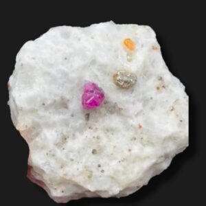 Ruby specimen combine with Pyrite on Matrix